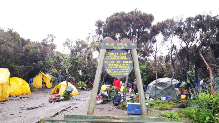 Mweka camp.